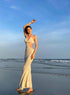Ladies Spaghetti Sleeveless Cut-Out Body con Dresses